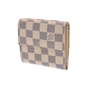 Louis Vuitton Elise Azur hook double White Portefeuille Wallet